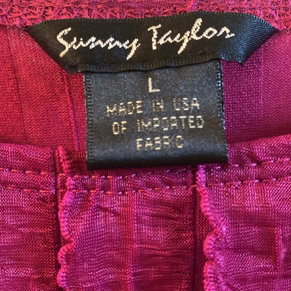 Sunny Taylor Women's Fuchsia Ruffle Blouse - Picture 11 of 12